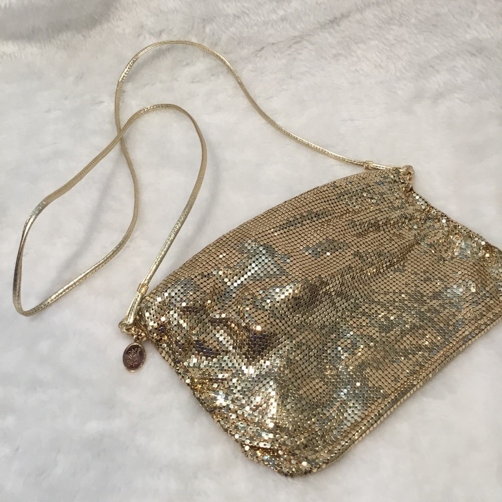 Whiting and Davis Gold Mesh evening bag
